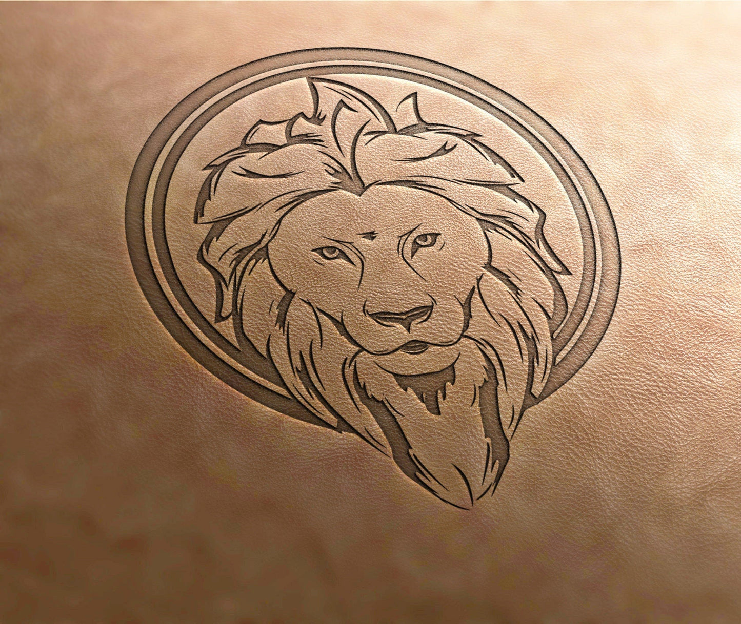 Leather Stamp : lion - Delrin Material