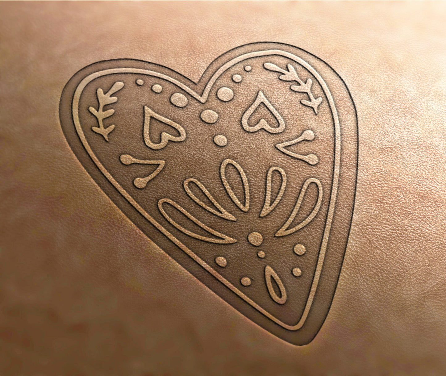 Leather Stamp(Delrin material)heart stamp, Christmas stamp, love stamp, leather stamps, custom leather stamp, leather tools, embossing tools