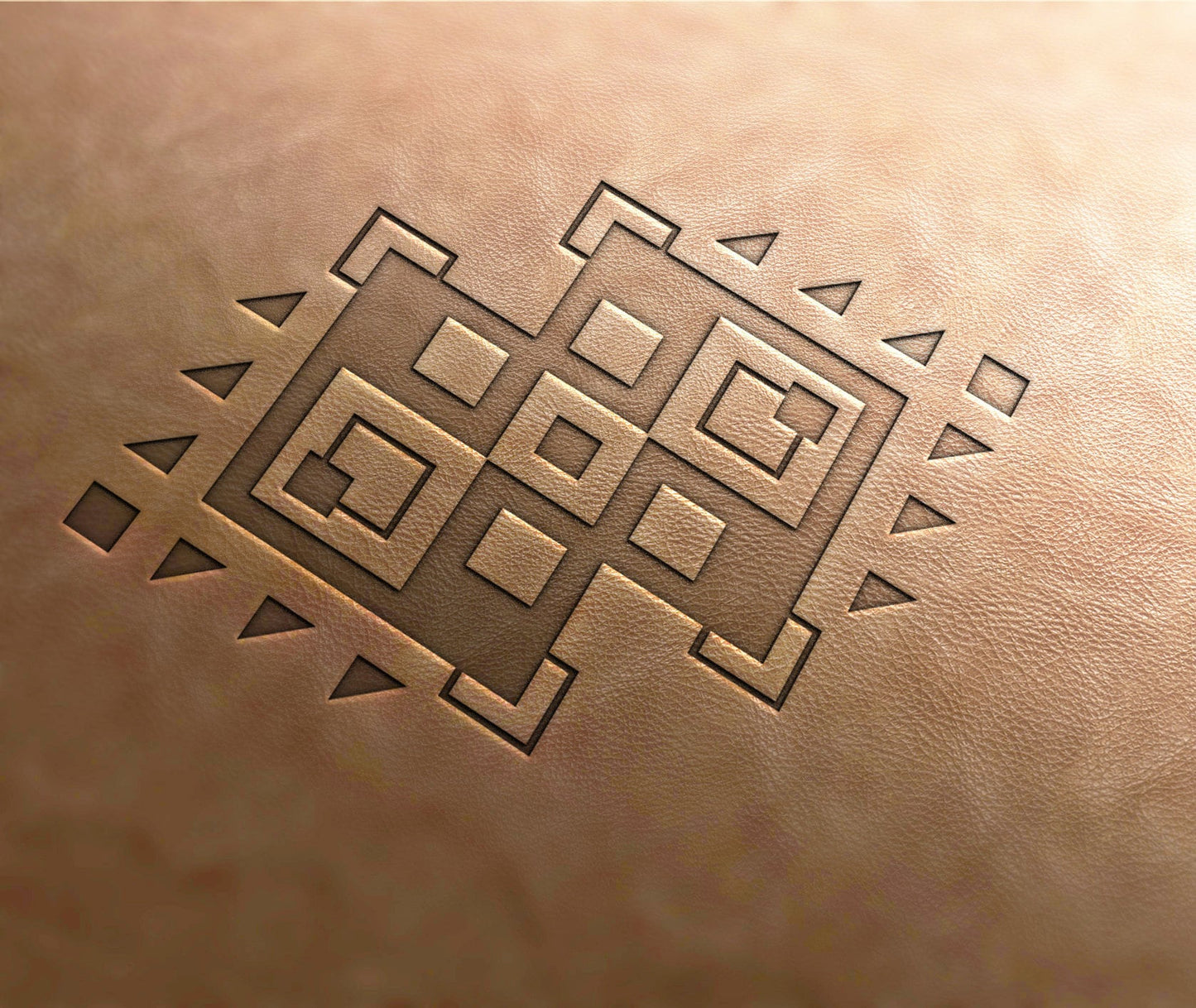 Leather Stamp : Aztec pattern 19 - Delrin Material