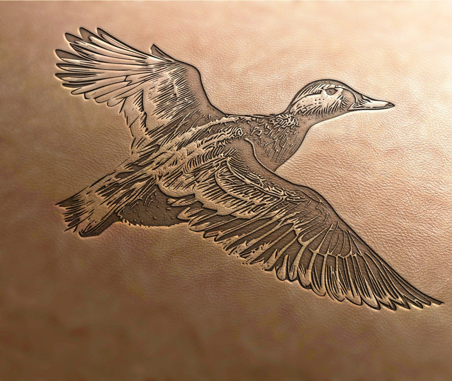Leather Stamp :Duck - Delrin Material