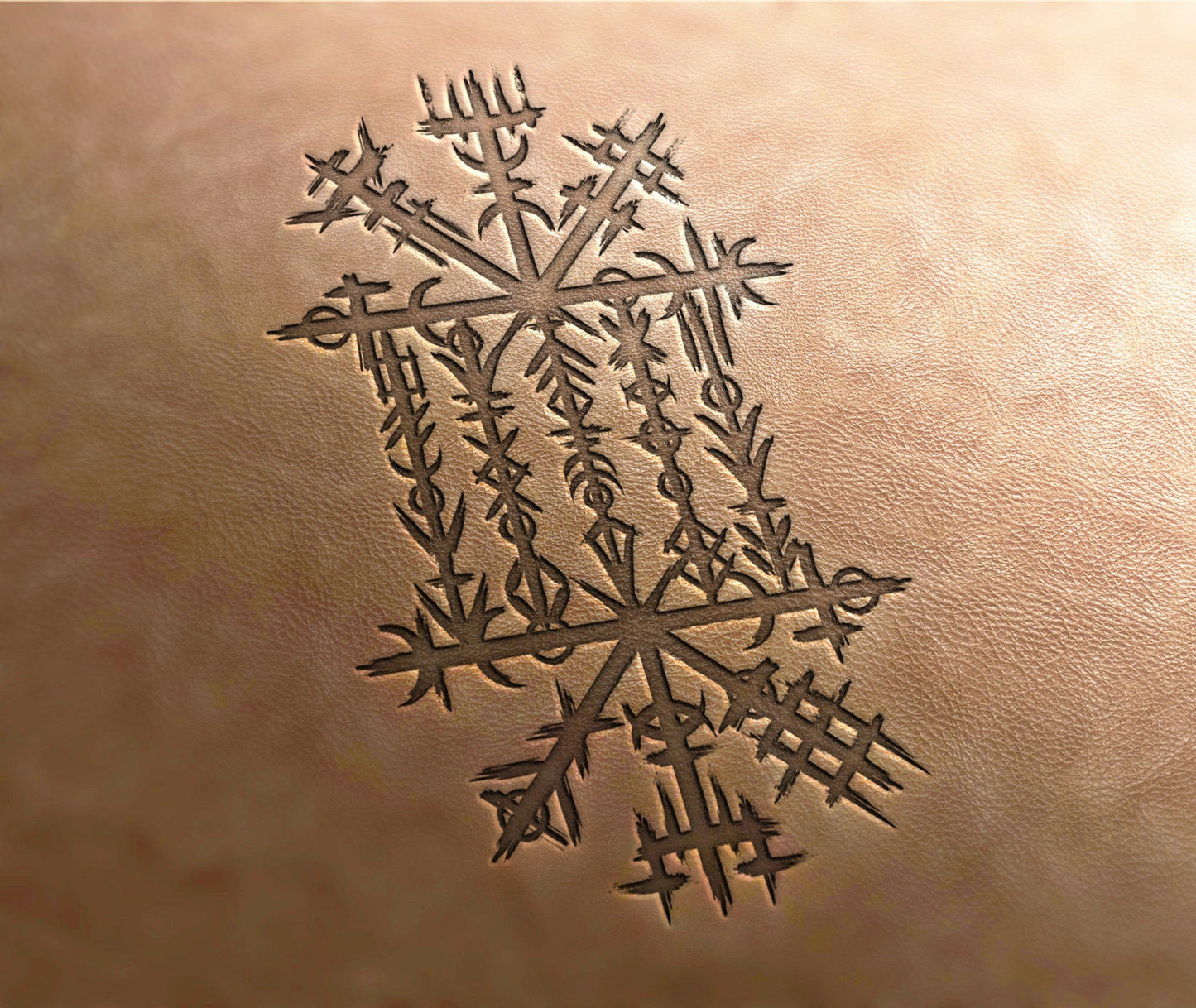 Leather Stamp : Nordic - Delrin Material
