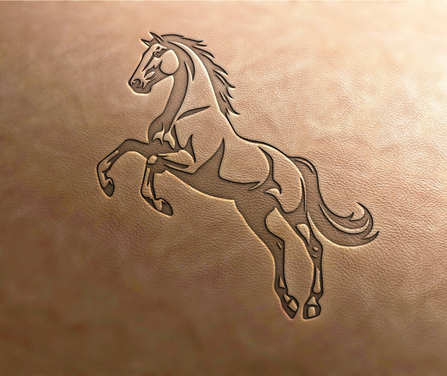 Leather Stamp , horse stamp - Delrin Material