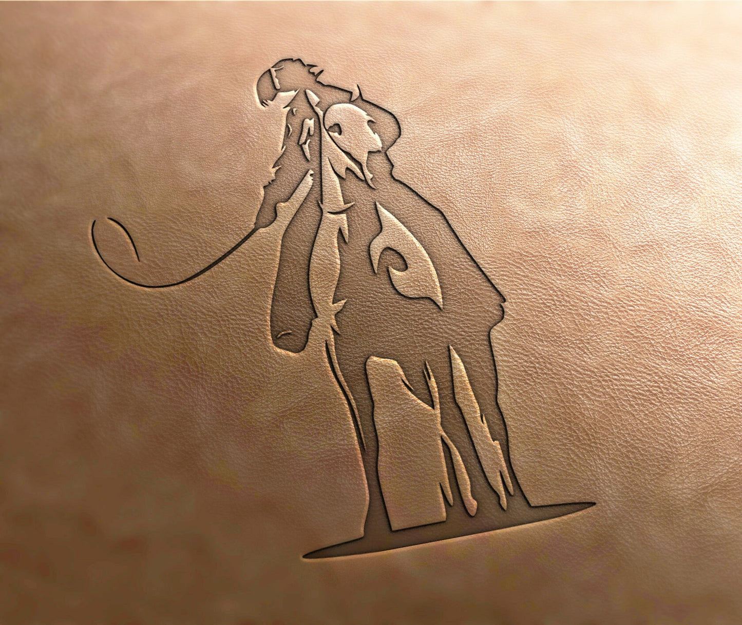 Leather Stamp : Horse - Delrin Material