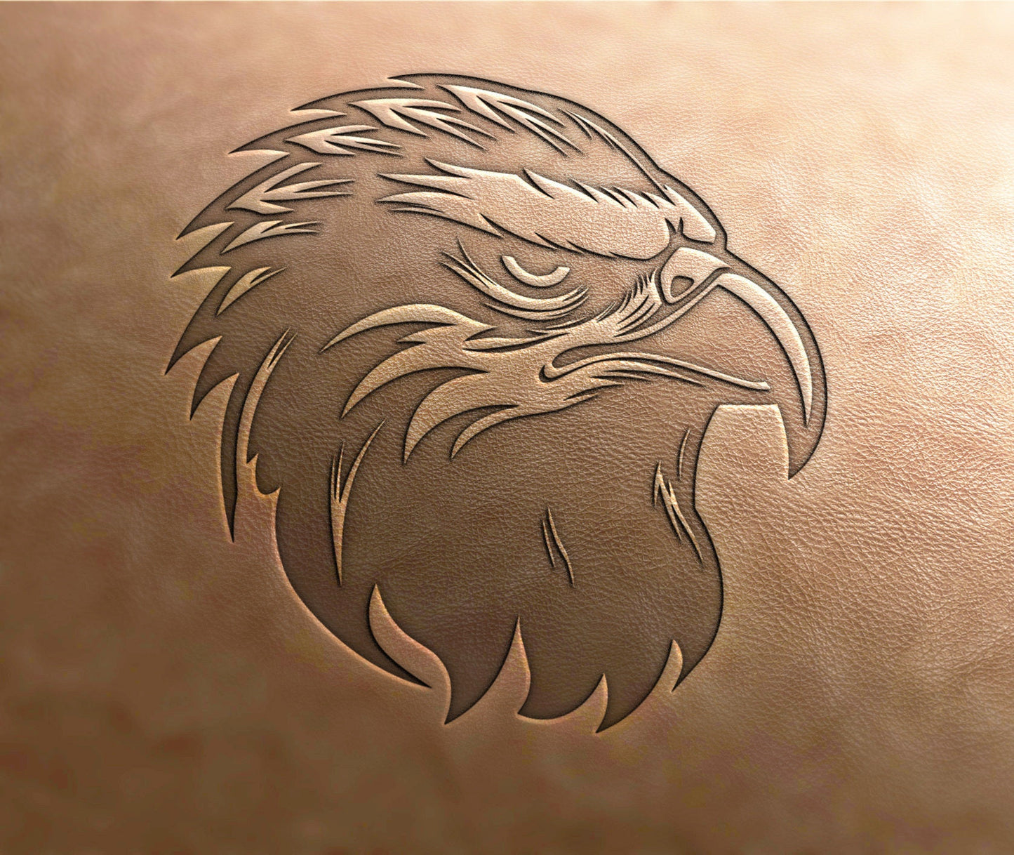 Leather Stamp : hawk - Delrin Material