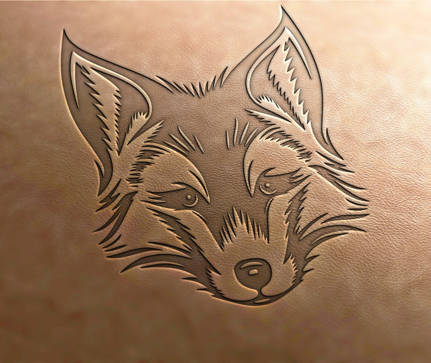 Leather Stamp : Fox stamp 1 - Delrin Material