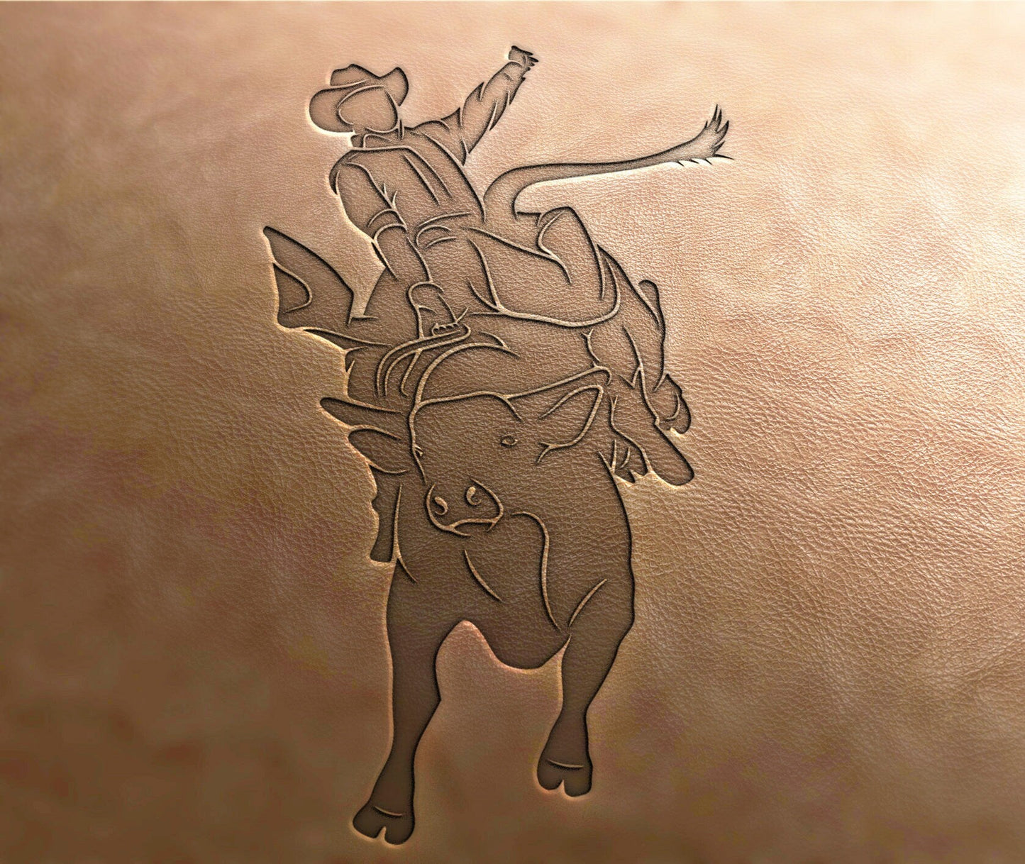 Leather Stamp Rodeo stamp - Delrin Material