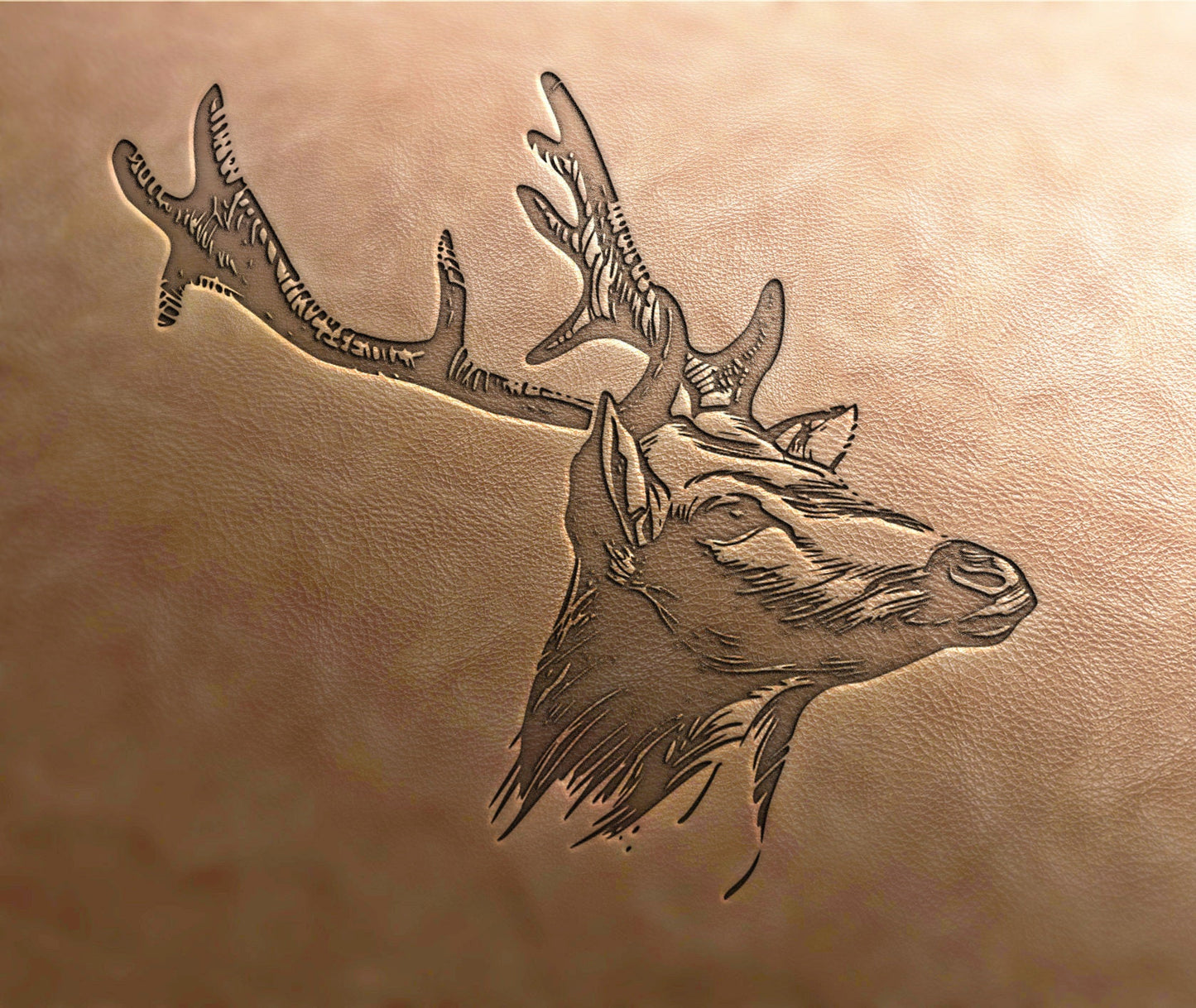 Leather Stamp : Deer stamp - Delrin Material