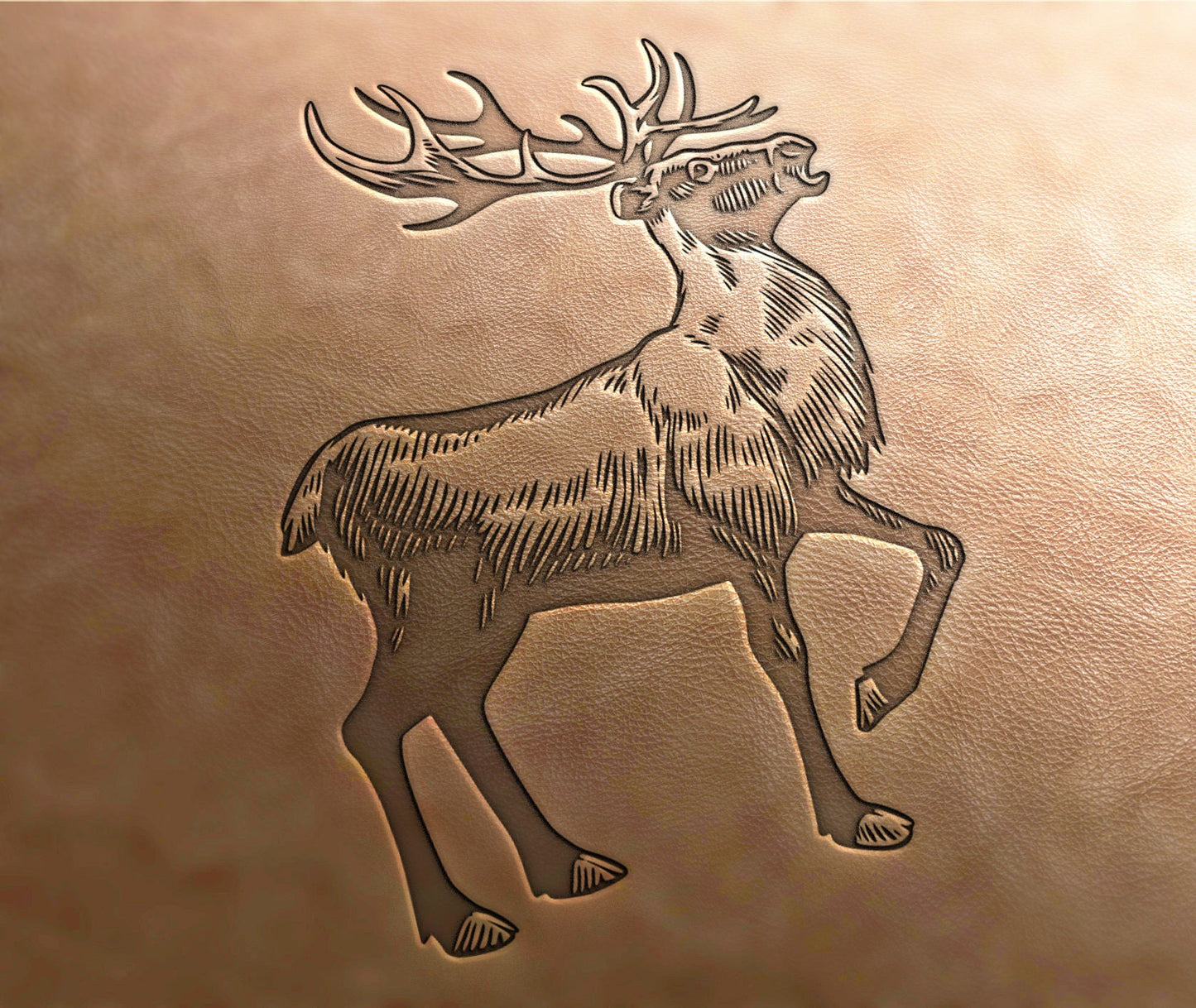 Leather Stamp : Deer - Delrin Material
