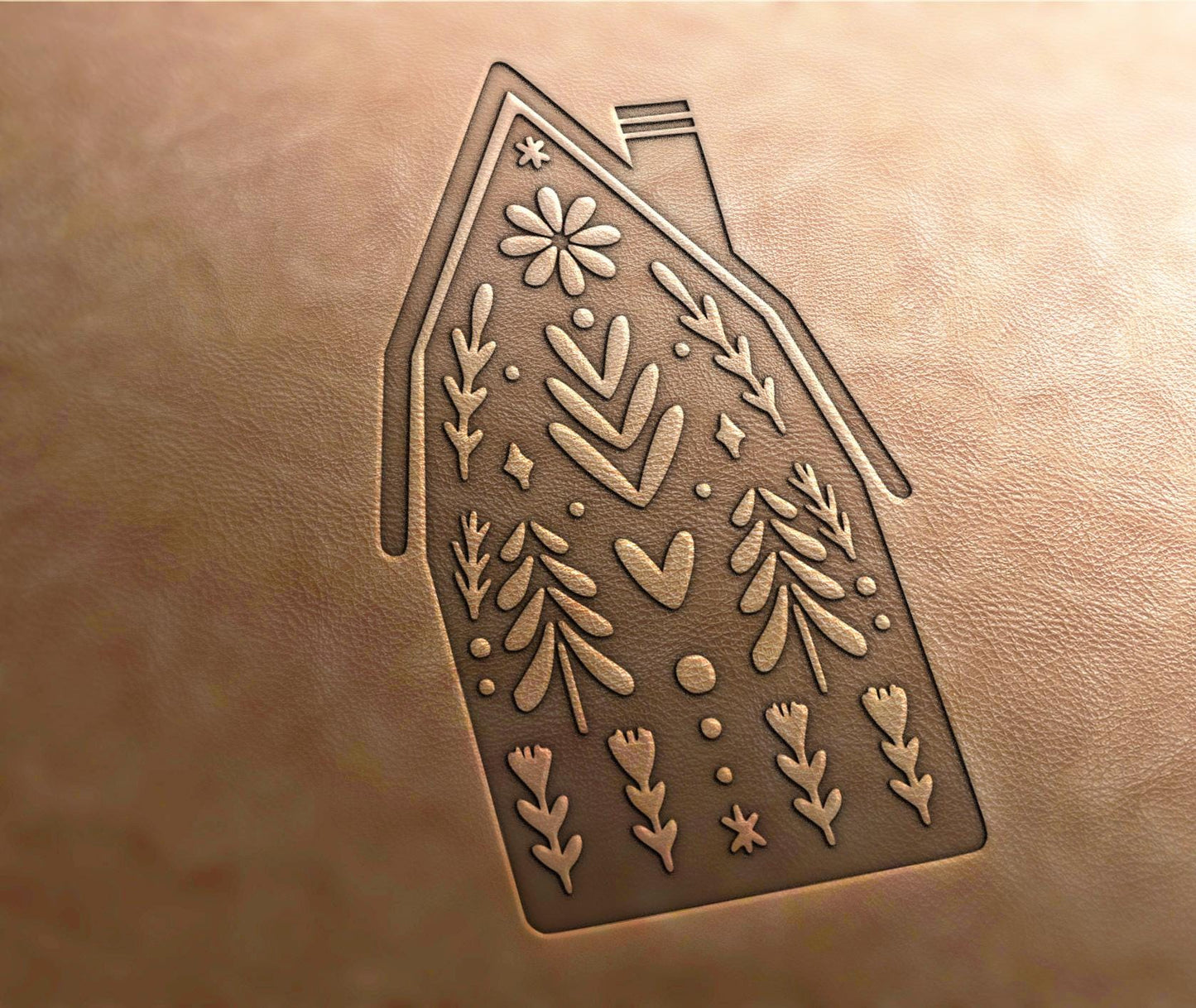 Leather Stamp : Christmas - Delrin Material