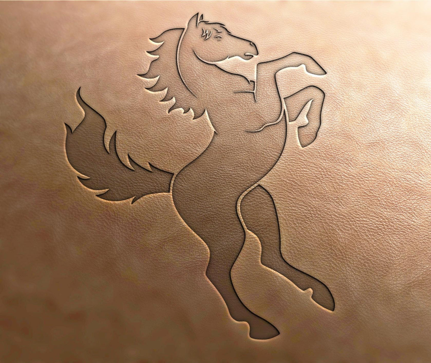 Leather Stamp : horse - Delrin Material