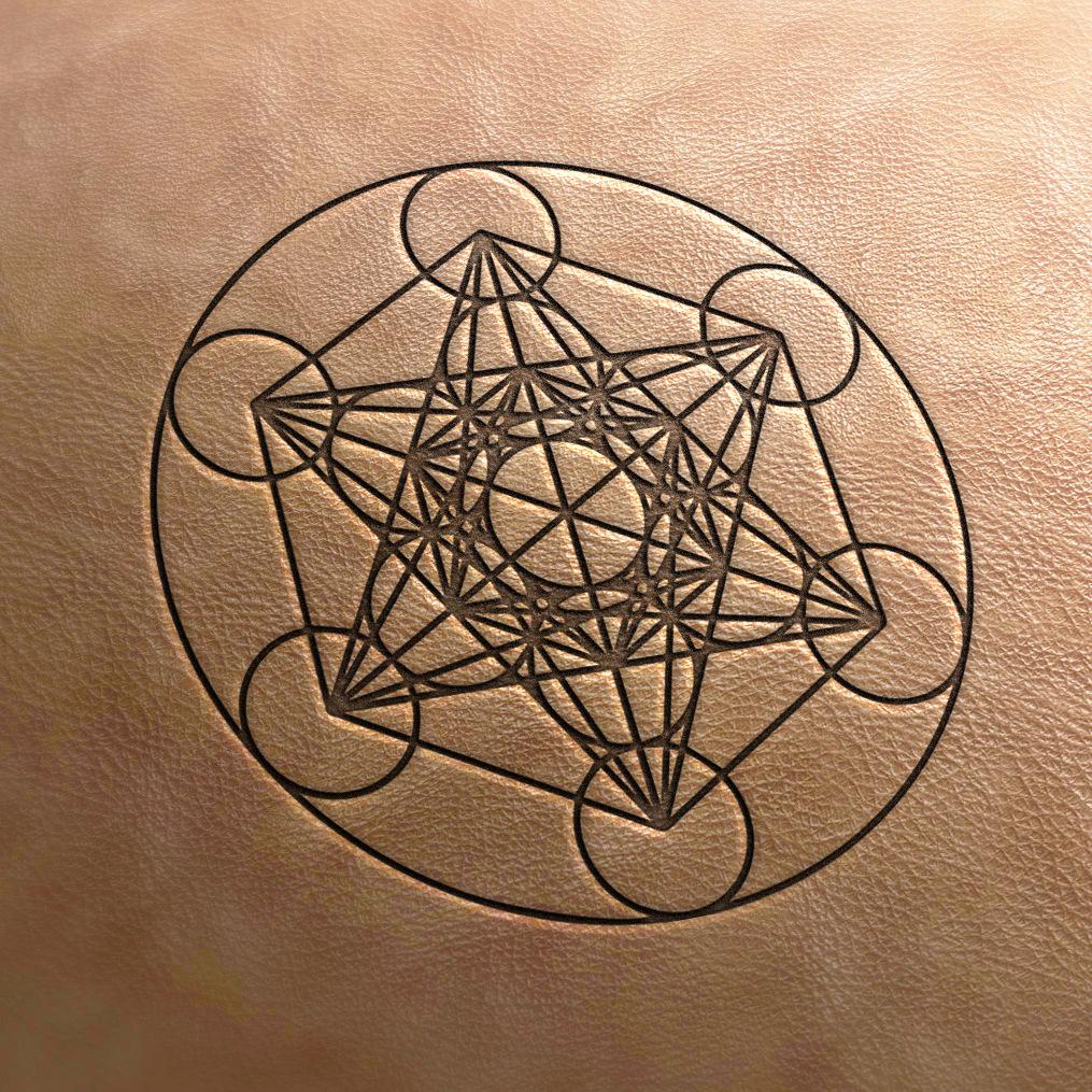 Leather Stamp : Metatron - Delrin Material