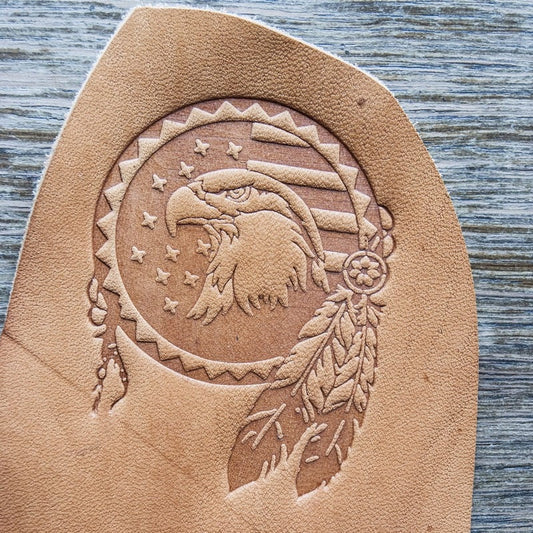 Leather American Eagle Stamp - Delrin Material