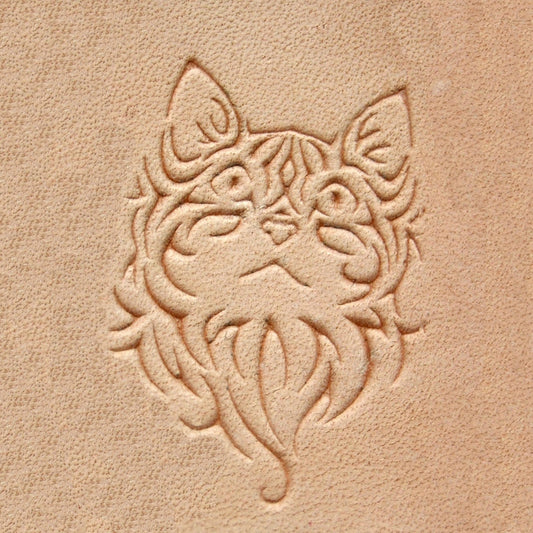 Leather Stamp: cute Cat - Delrin Material