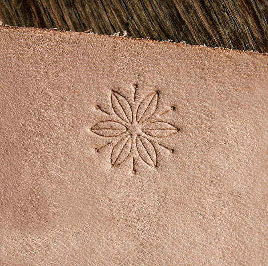 Leather Stamp: Ornament #10 1,5cm x 1,5cm (0,59" x 0,59") - Delrin Material