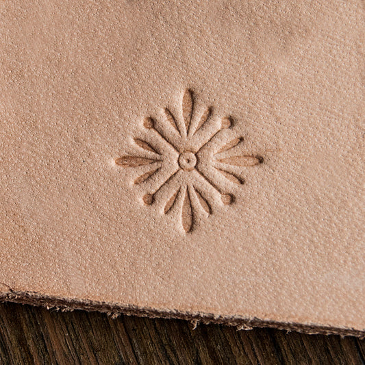 Leather Stamp: Ornament 9 1,5x1,5cm (0,59"x0,59") - Delrin Material