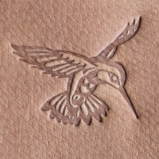 Delrin Leather Stamp Hummingbird