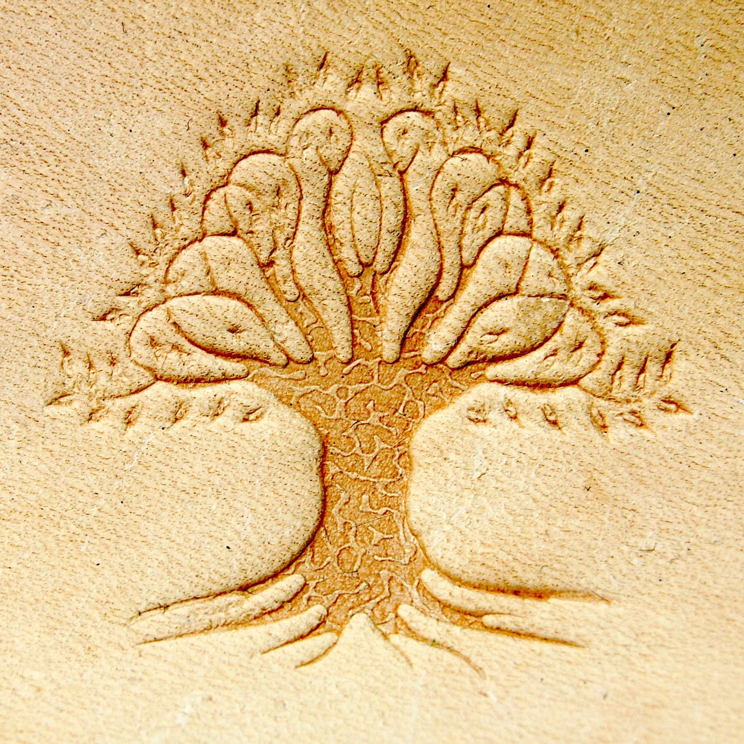 Leather Stamp: Tree 1 - Delrin Material