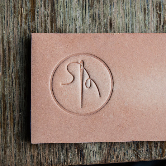 Delrin Leather Stamp: Needle & thread, leather tools, craft tools, leather stamps, embossing tools