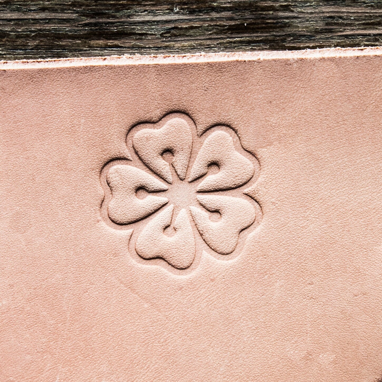 Delrin Leather Stamp: Flower#3