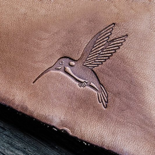 Leather Stamp Hummingbird 2 - Delrin Material