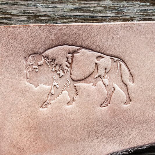 Leather stamp: Buffalo - Delrin Material