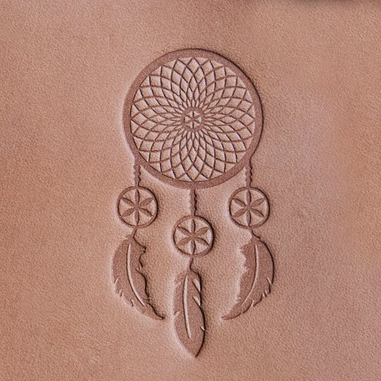 Leather Stamp: Dream catcher #1 - Delrin Material