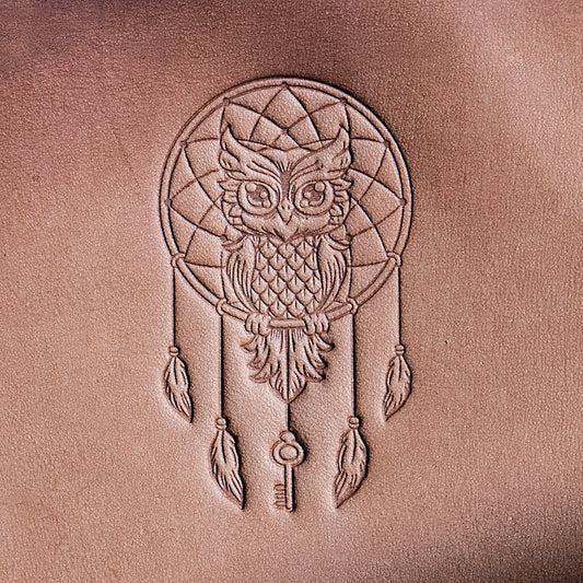 Leather Stamp: Dream catcher #2 - Delrin Material