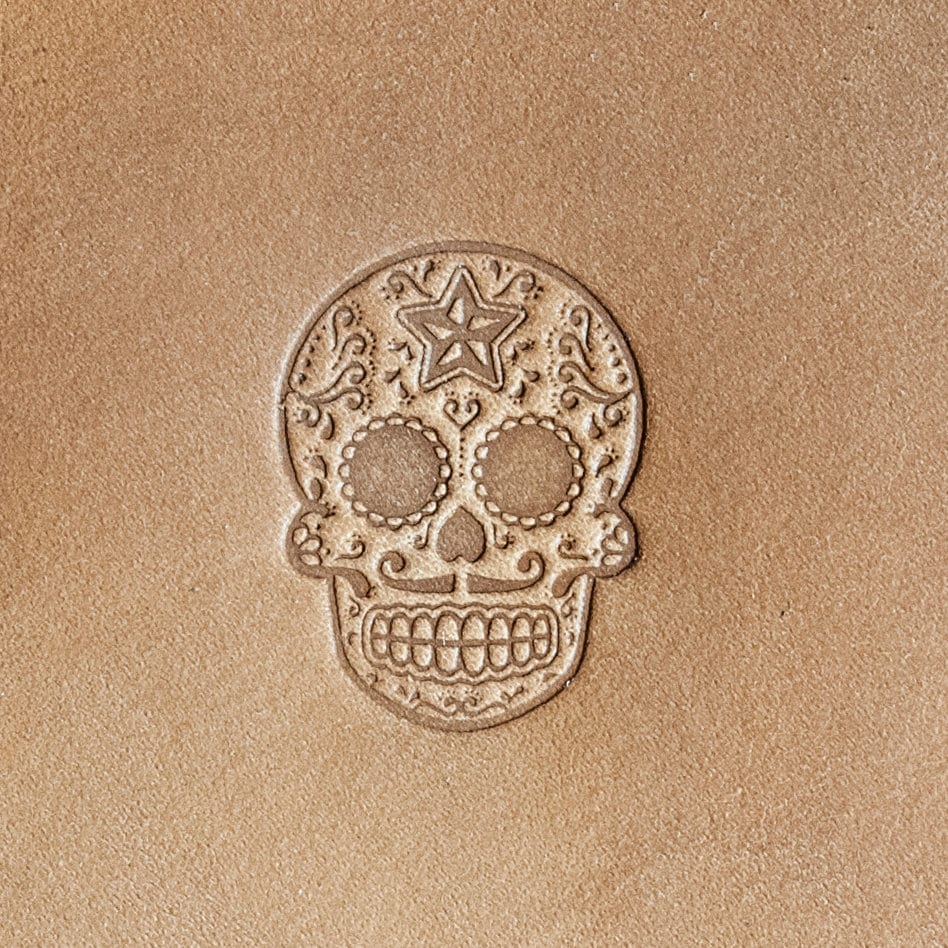 Leather Stamp: Sugar Skull 2 - Delrin Material