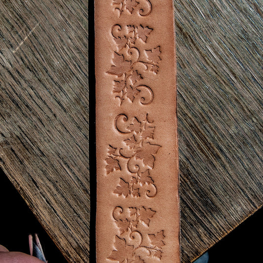 Leather Stamp: embossing wheel - pattern 6, 15mm pattern width
