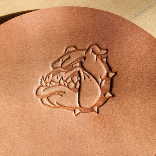 Leather Stamp: Angry Dog - Delrin Material