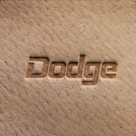 Leather Stamp: Dodge #2 car logo - Delrin Material