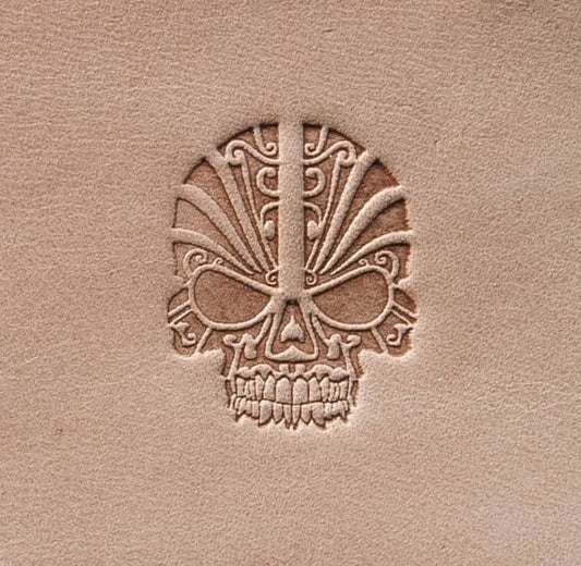Leather Stamp: Skull #2 - Delrin Material