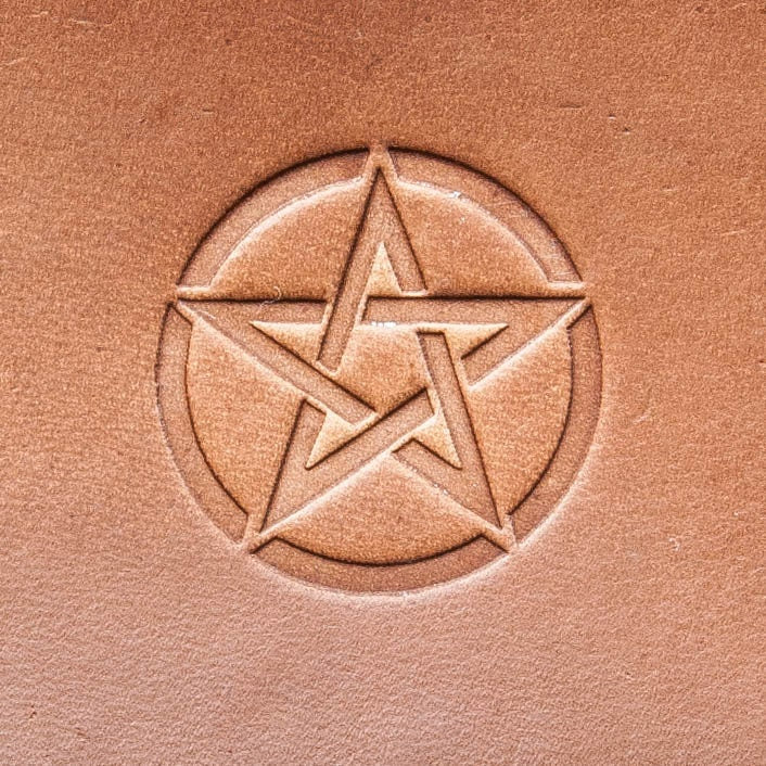 Leather Stamp: Pentagram - Delrin material