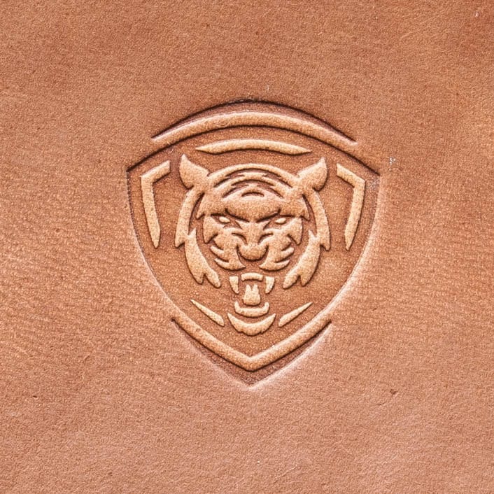 Leather Stamp : Tiger 4 - Delrin Material