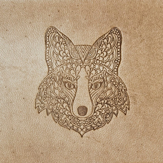 Leather Stamp: Wolf #3 - Delrin Material