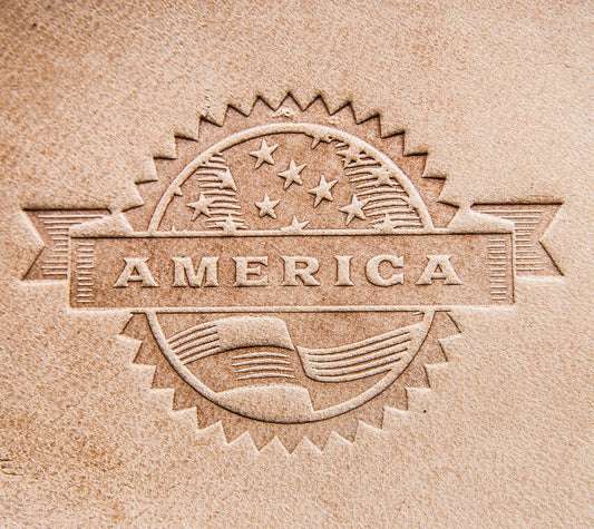 Delrin Leather Stamp: America