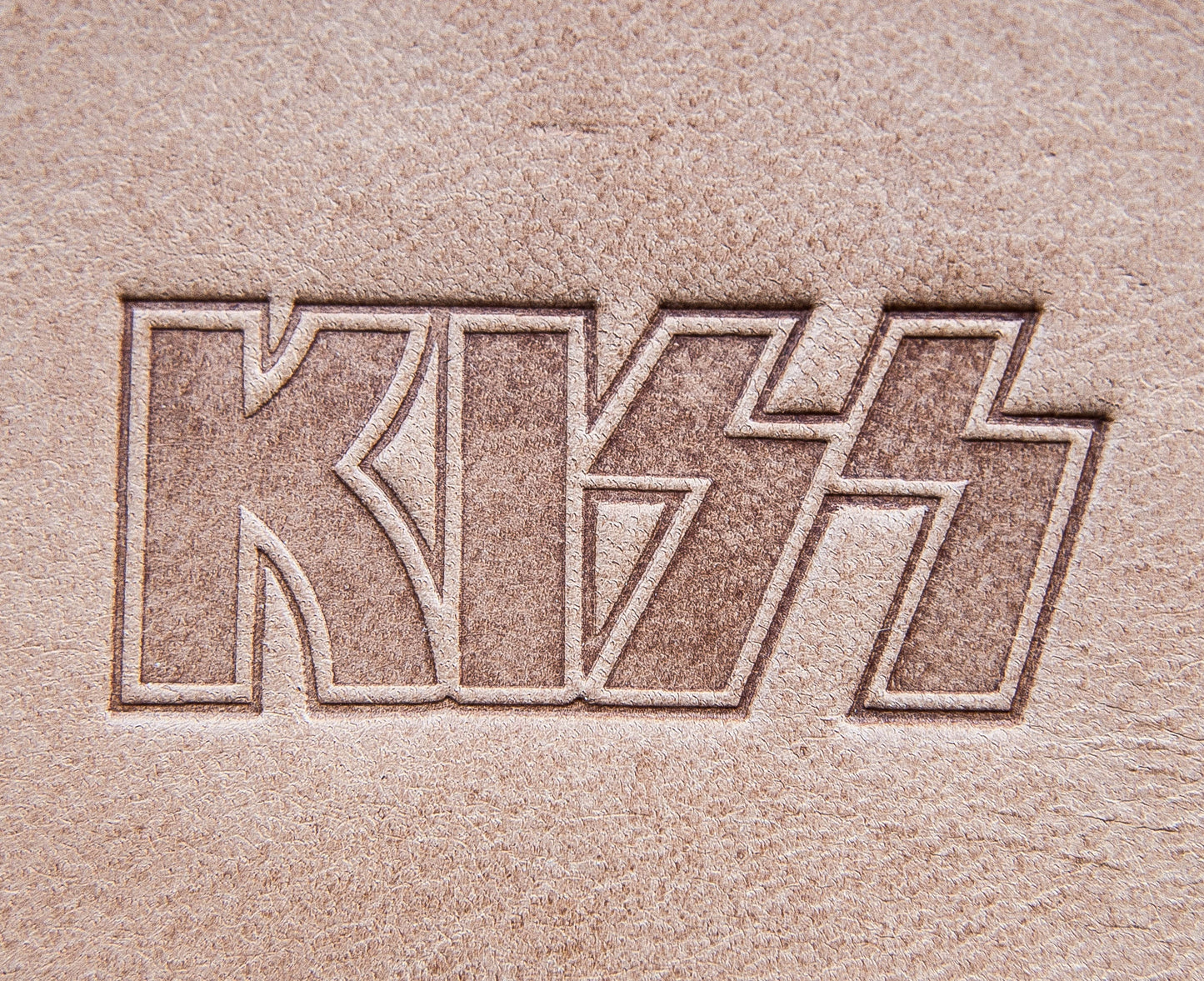 Leather Stamp : Band KISS - Delrin Material