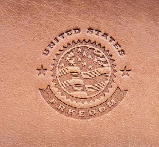 Leather Stamp: United states freedom - Delrin Material