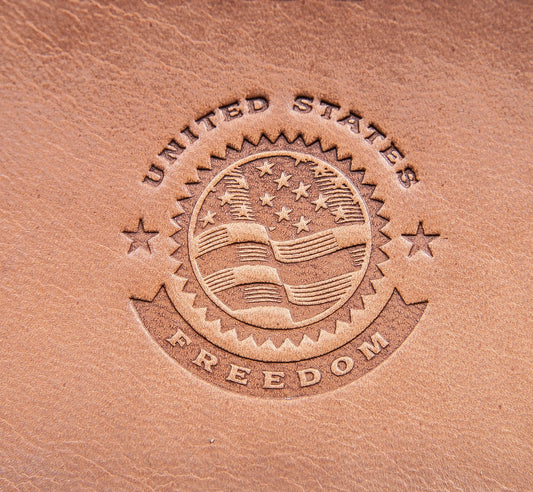Delrin Leather Stamp: United states freedom