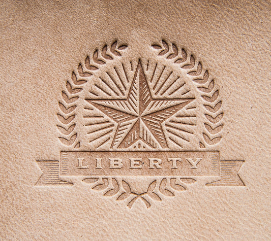 Leather Stamp : Liberty - Delrin Material