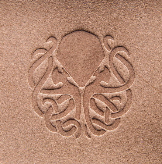 Delrin Leather Stamp Cthulhu, leather tools, craft tools, embossing plate