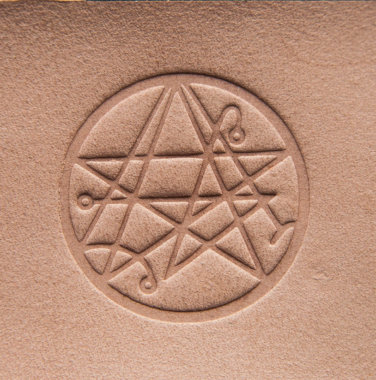 Leather Stamp Necronomicon sigil - Delrin Material