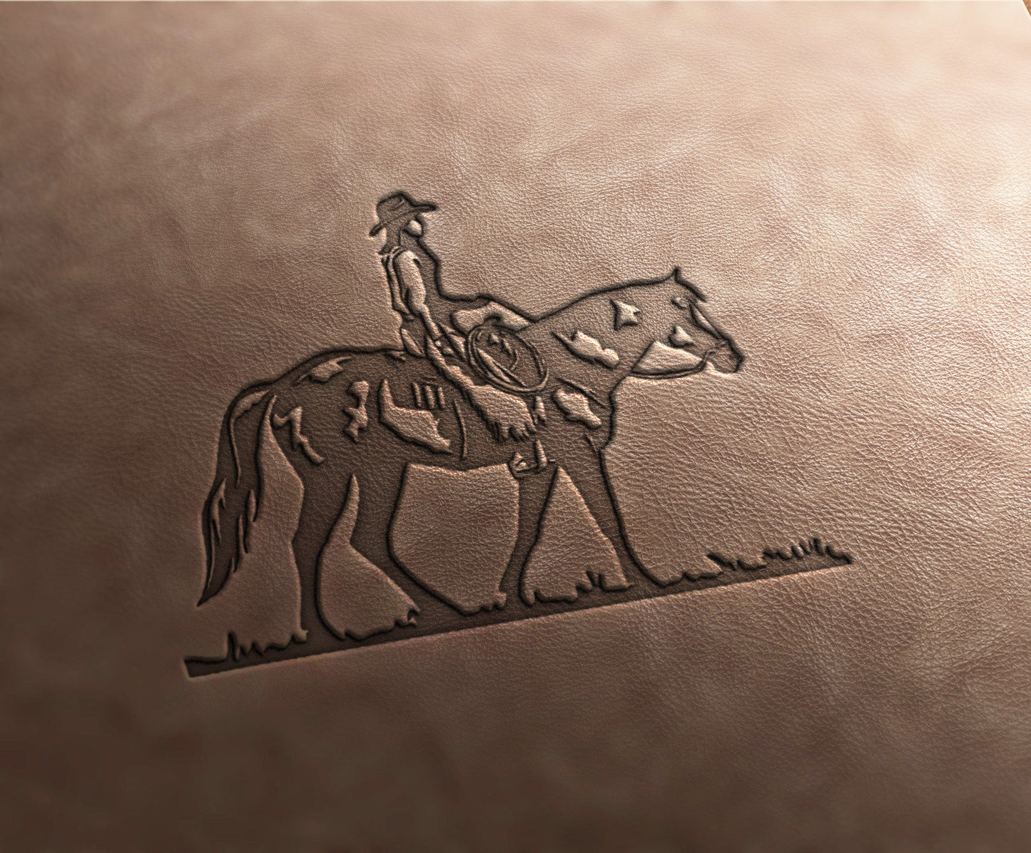 Leather Stamp: Cowgirl #1 - Delrin Material