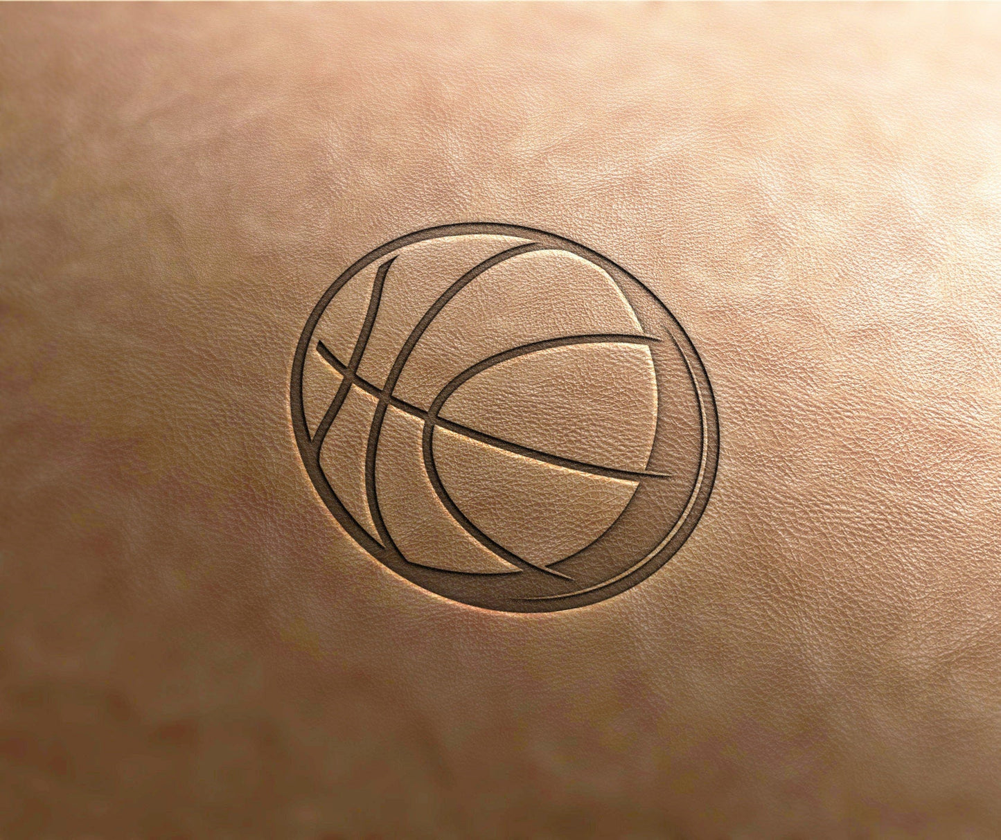 Leather Stamp basketball - Delrin Material
