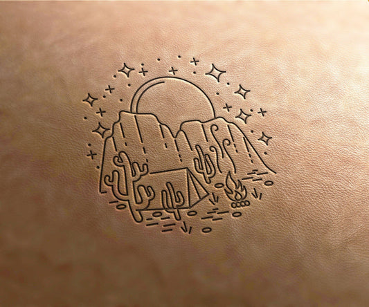Leather stamps landscape 4 - Delrin Material