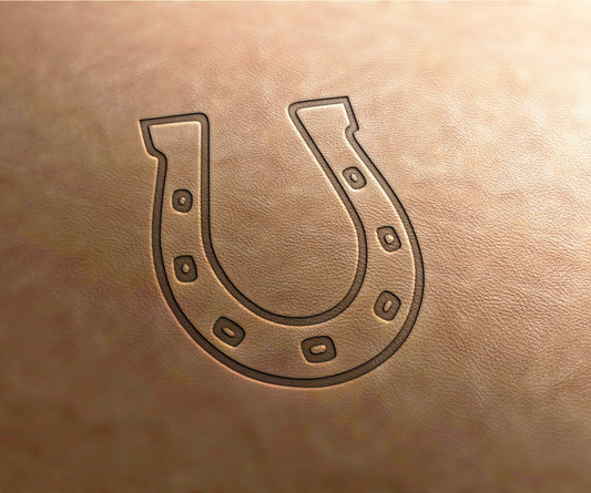 Leather Stamps horseshoe - Delrin Material