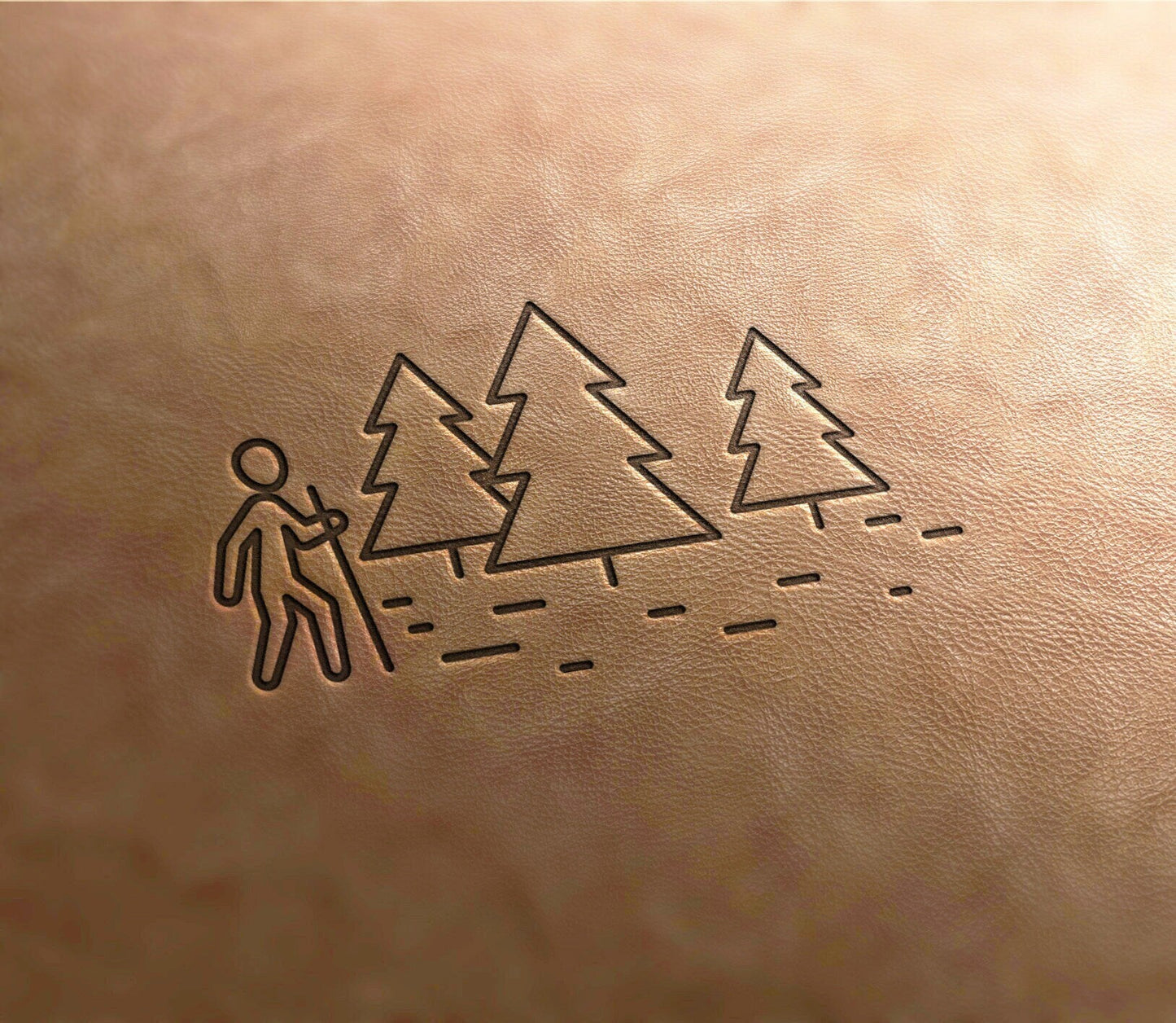 Leather Stamp trekking - Delrin Material