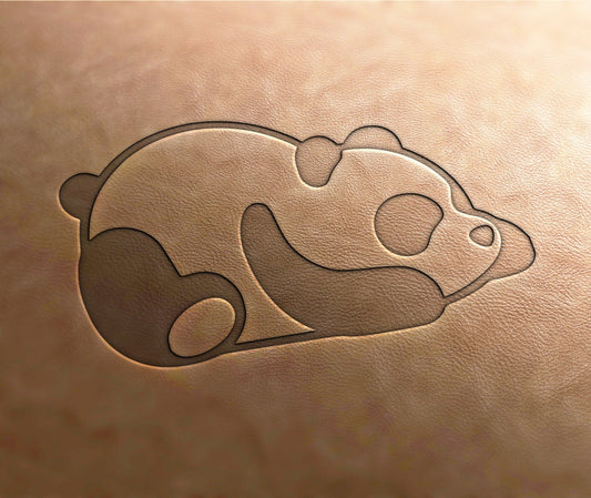 Leather Stamp : Panda 1 - Delrin Material