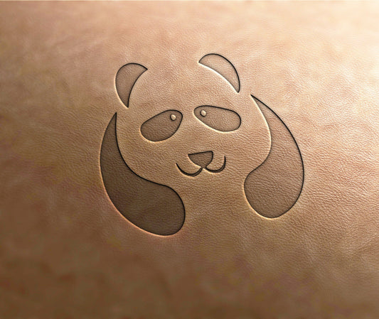 Leather Stamp (Delrin material) Panda bear stamp, leather stamps, custom leather stamp, leather tools, craft tools, embossing tools