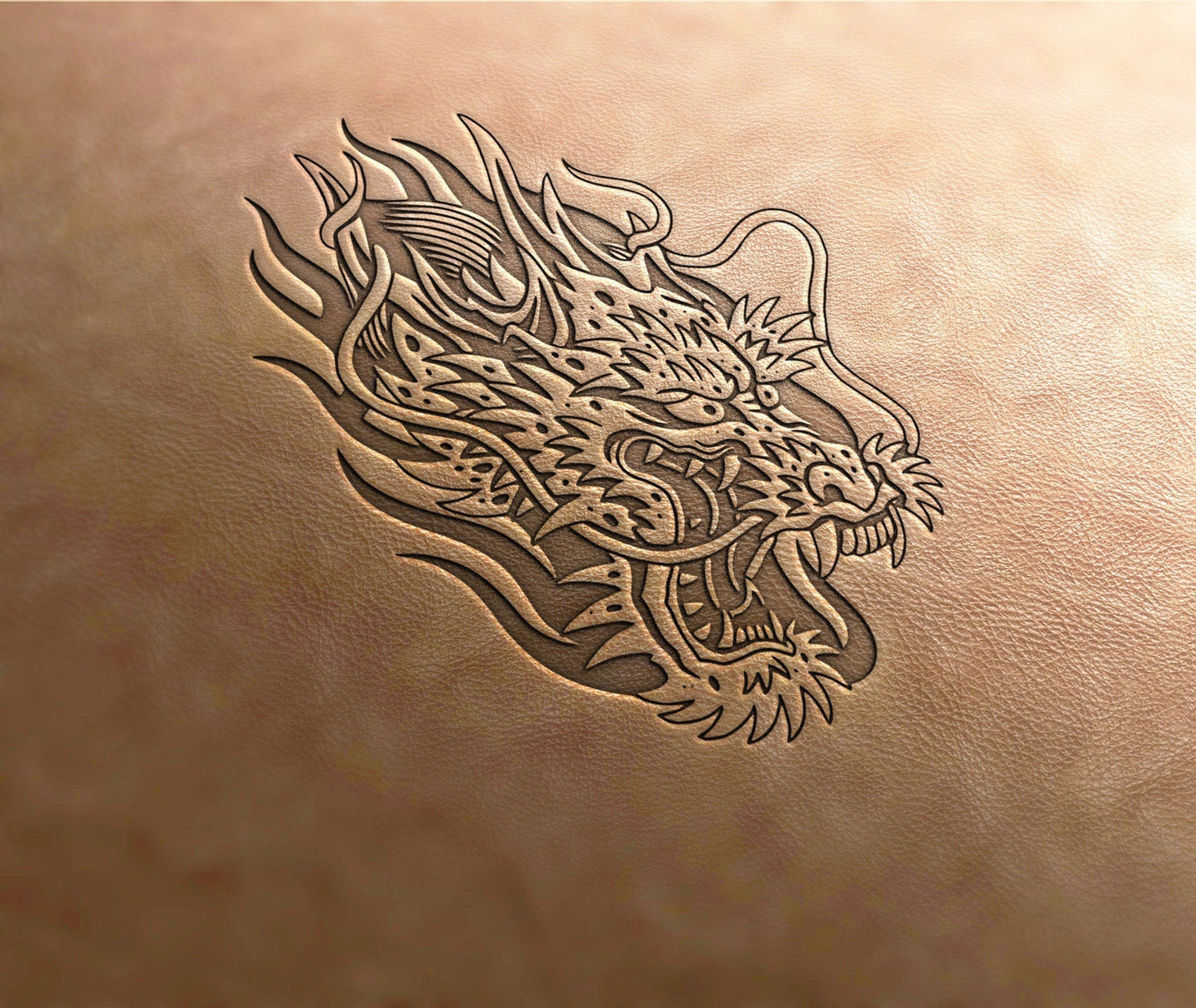 Leather Stamp (Delrin), dragon stamp, leather tool, leather tools, craft tools, custom leather stamp